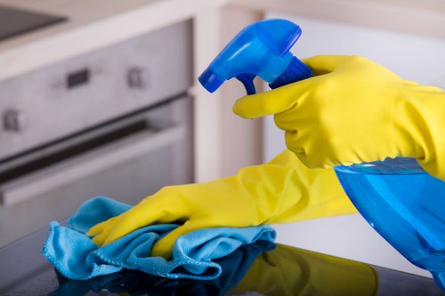 Sorted household items prepared for removal during a Fulham clearance job