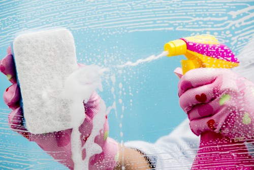 Local cleaning team carrying out a deep clean in Fulham living space