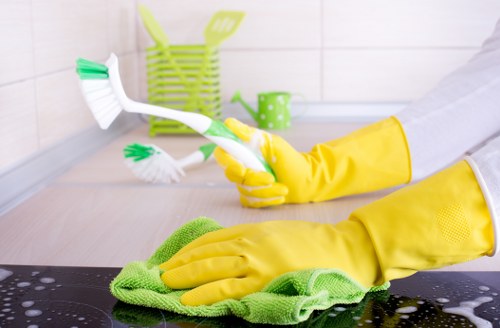Local cleaners preparing a Fulham property for handover
