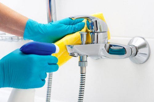 Kitchen and bathroom cleaning in a Fulham home