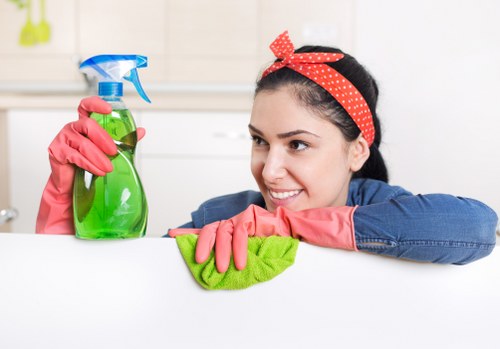 Regular cleaning tasks for kitchens and bathrooms in Fulham