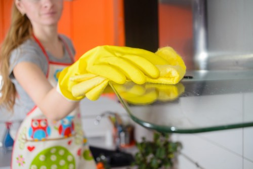 Washroom and kitchen cleaning in a Fulham commercial property