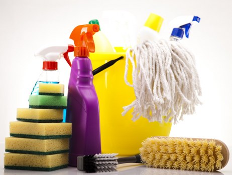 Kitchen domestic cleaning in a Fulham flat